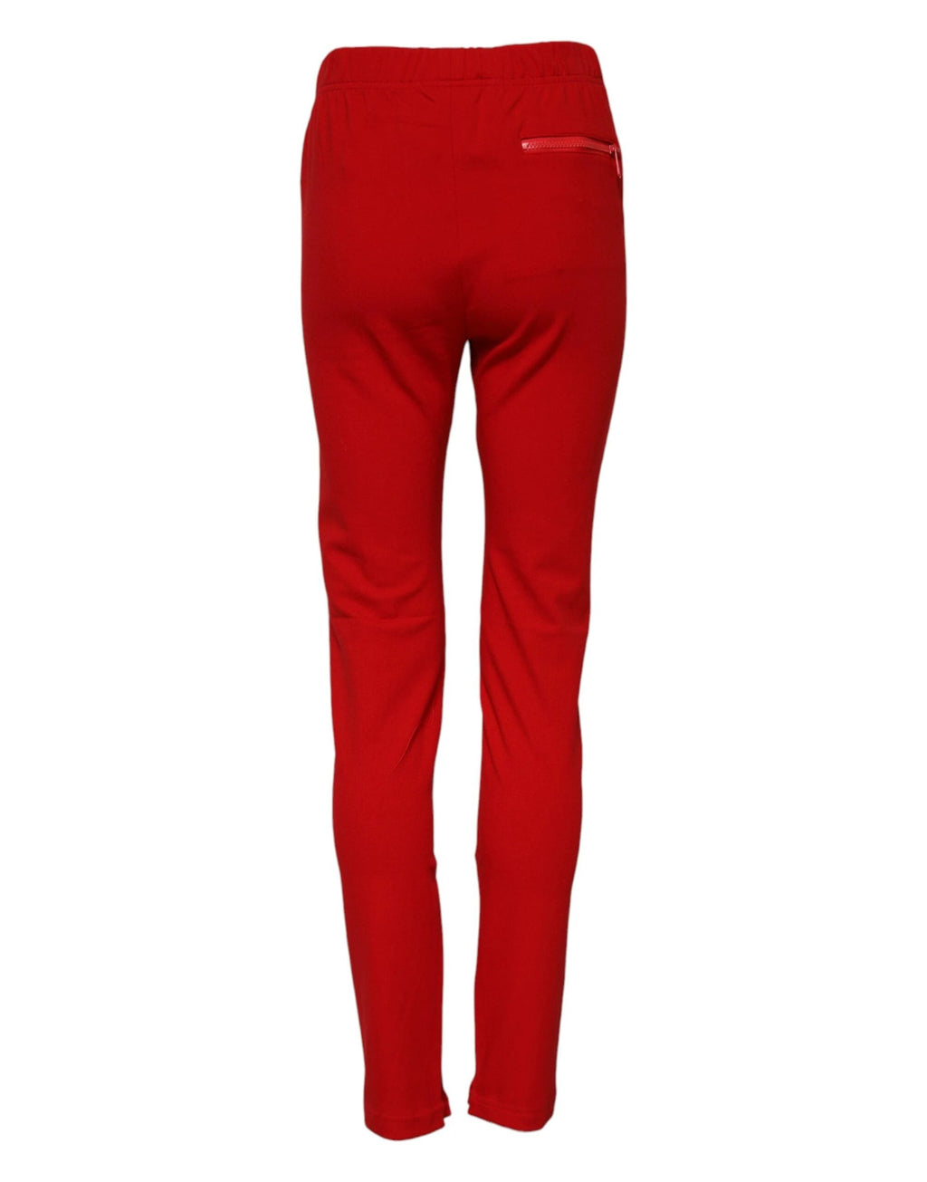 Dolce & Gabbana Red Mid Waist Slim Fit Pants by Dolce & Gabbana
