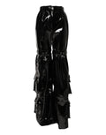 Dolce & Gabbana Black High Waist Cargo Bootcut Pants by Dolce & Gabbana