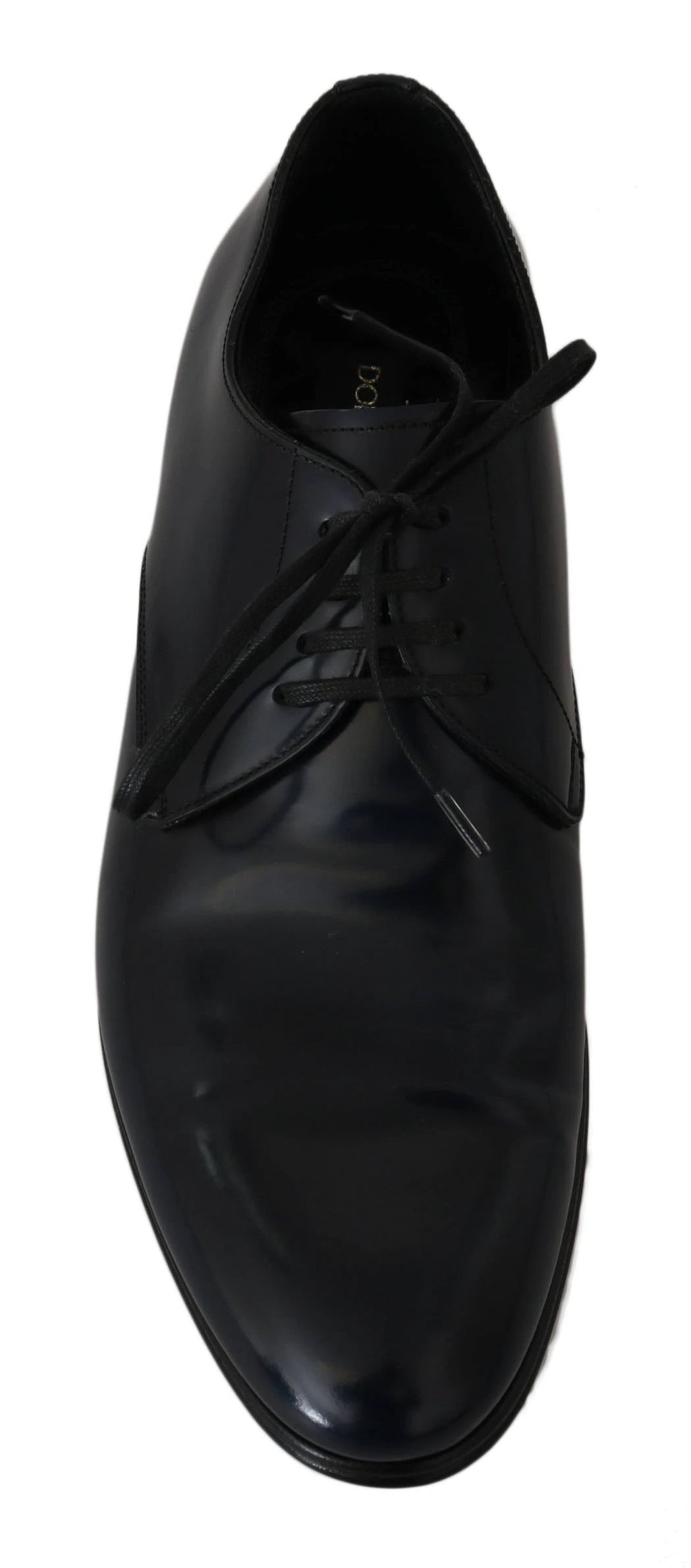 Dolce & Gabbana Blue Leather Dress Derby Formal Mens Shoes by Dolce & Gabbana