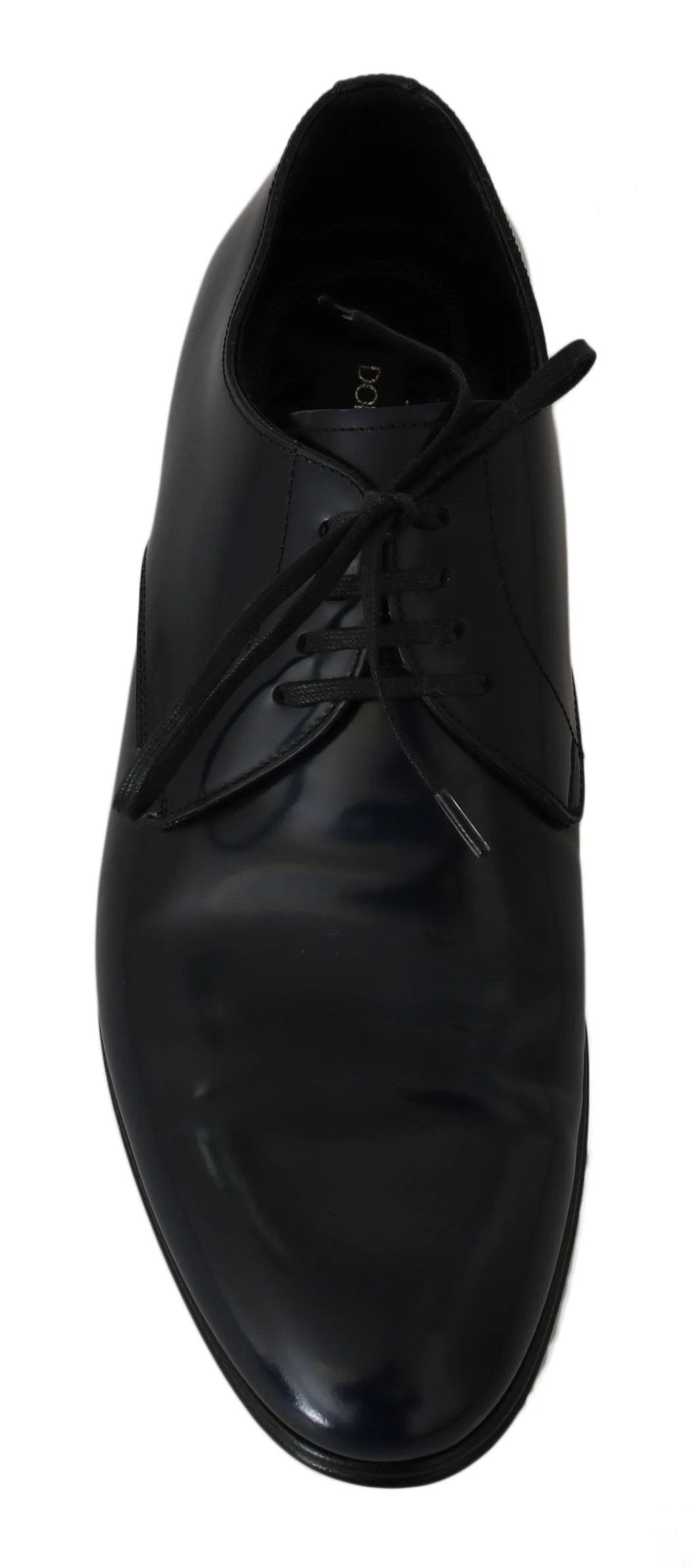 Dolce & Gabbana Blue Leather Dress Derby Formal Mens Shoes by Dolce & Gabbana
