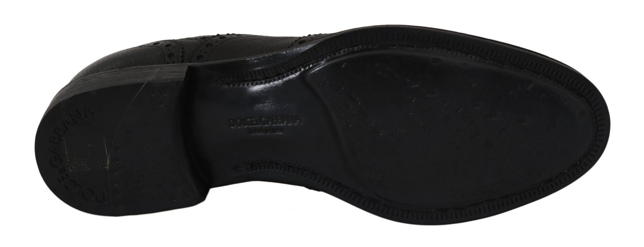 Dolce & Gabbana Blue Leather Wingtip Oxford Dress Shoes by Dolce & Gabbana