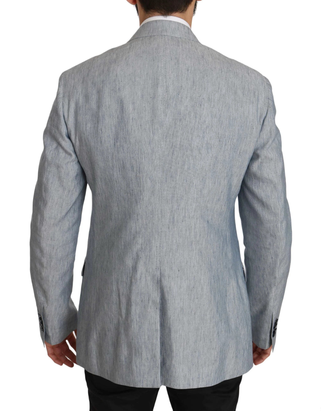 Dolce & Gabbana Blue Flax NAPOLI Jacket Coat Blazer by Dolce & Gabbana