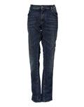 Dolce & Gabbana Blue Cotton Mid Waisted Straight Denim Jeans by Dolce & Gabbana