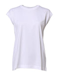 Dolce & Gabbana White Cotton Sleeveless Women Tank T-shirt by Dolce & Gabbana