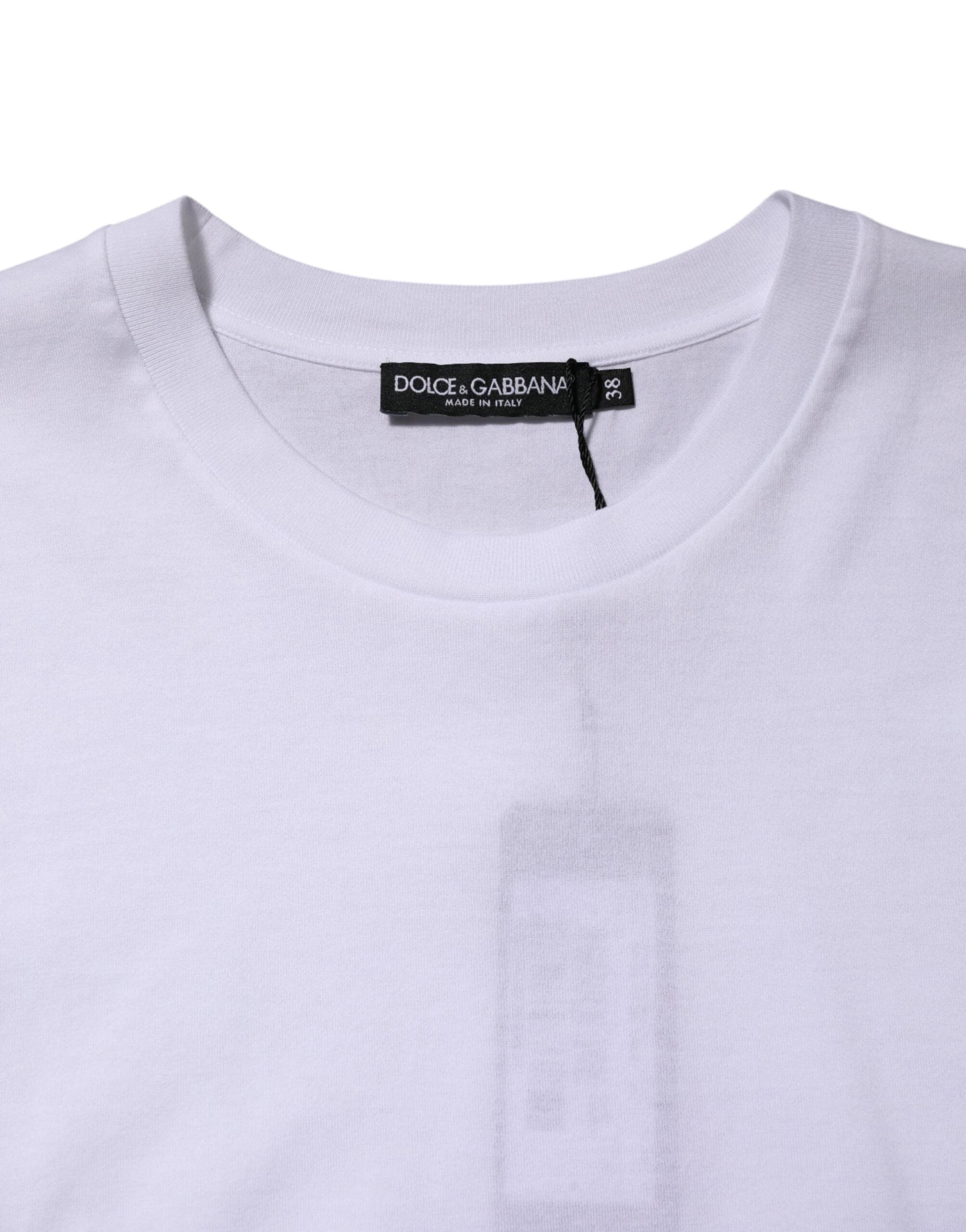 Dolce & Gabbana White Cotton Sleeveless Women Tank T-shirt by Dolce & Gabbana