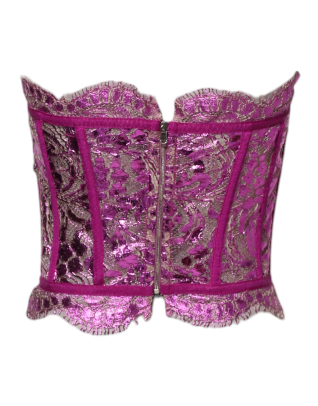 Dolce & Gabbana Pink Bustier Sleeveless Corset Blouse Top by Dolce & Gabbana