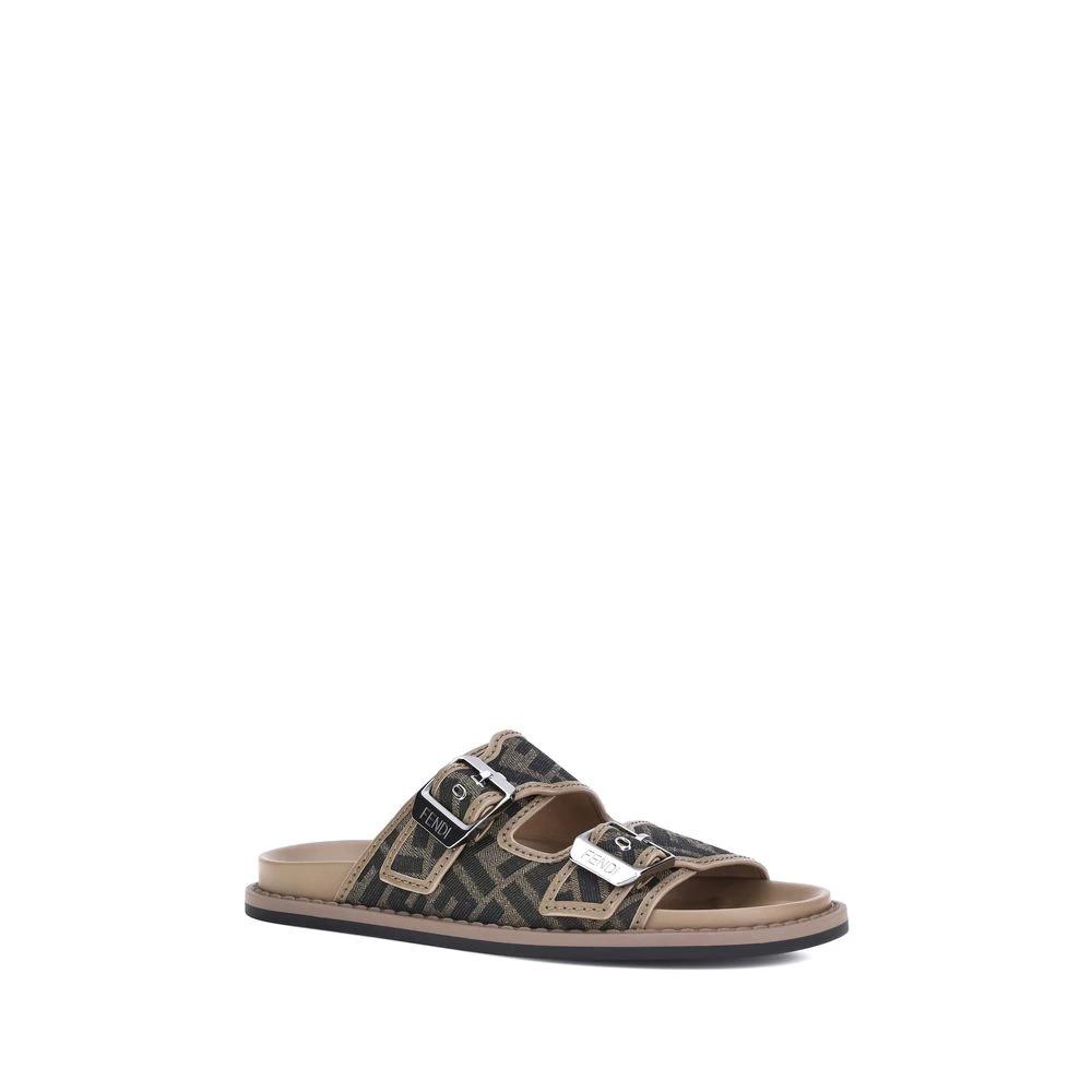 Fendi Brown Polyamide Sandals