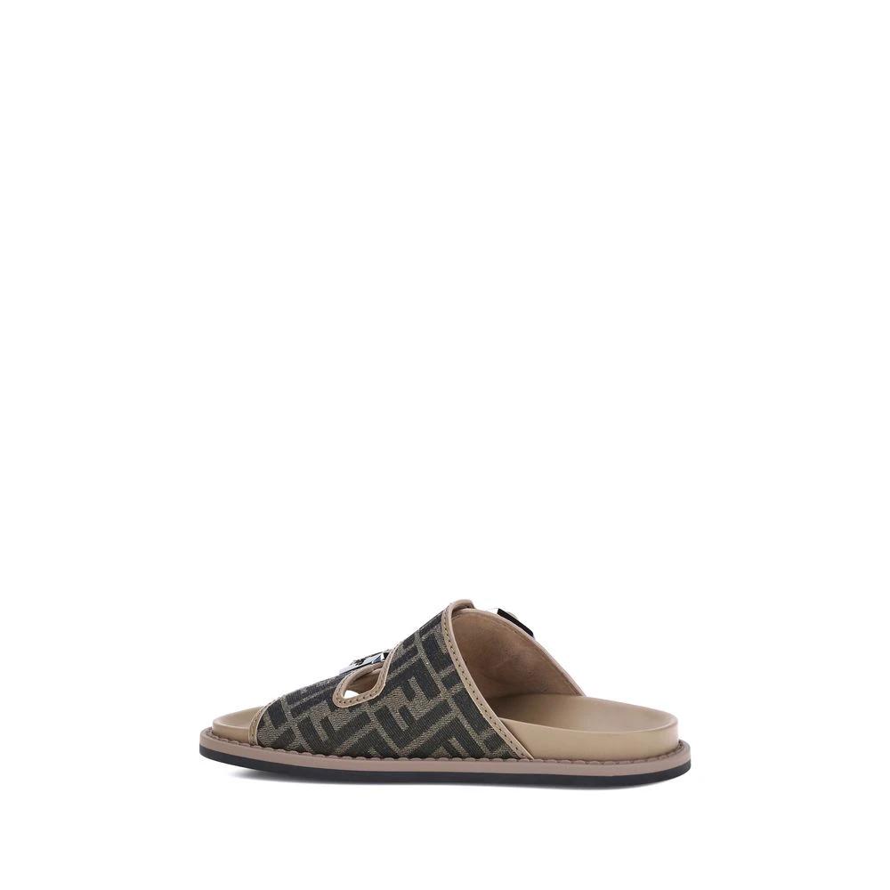 Fendi Brown Polyamide Sandals