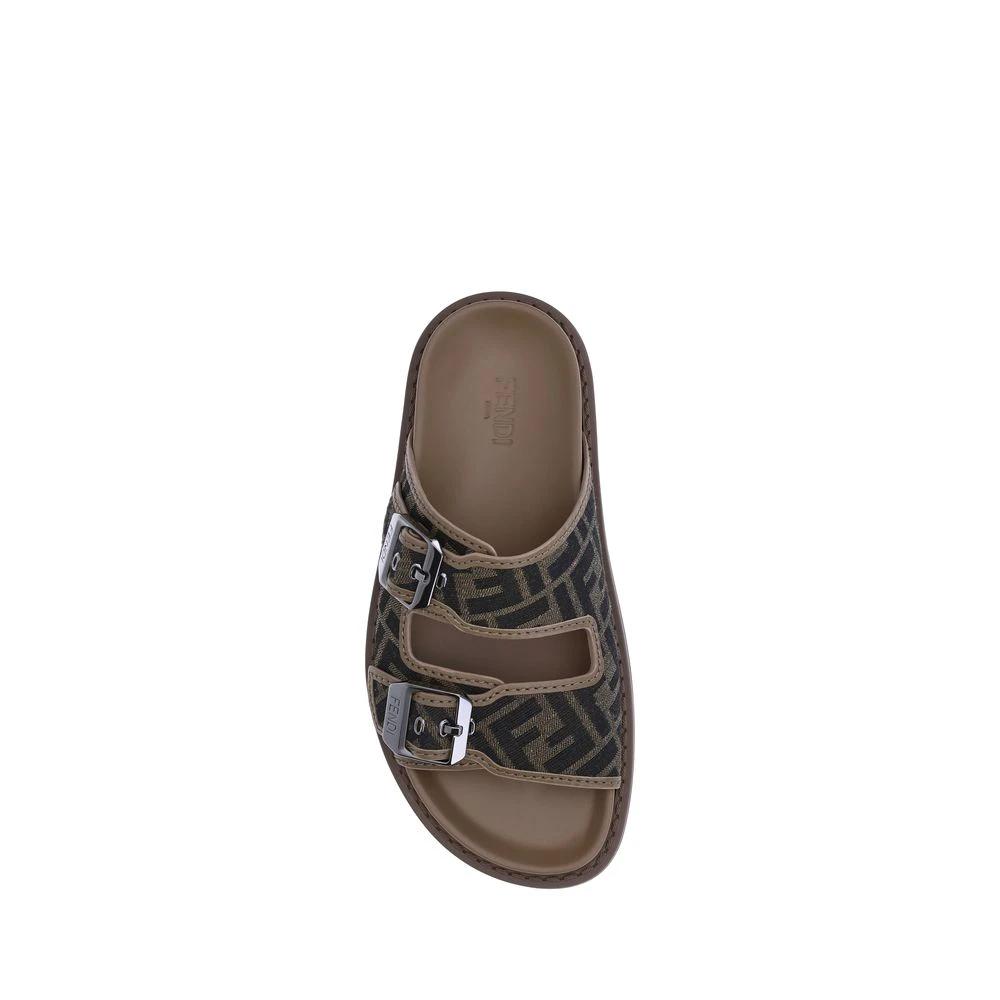 Fendi Brown Polyamide Sandals