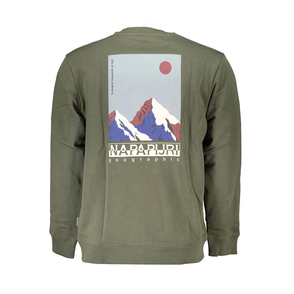Napapijri Verde Coton Homme Sweat