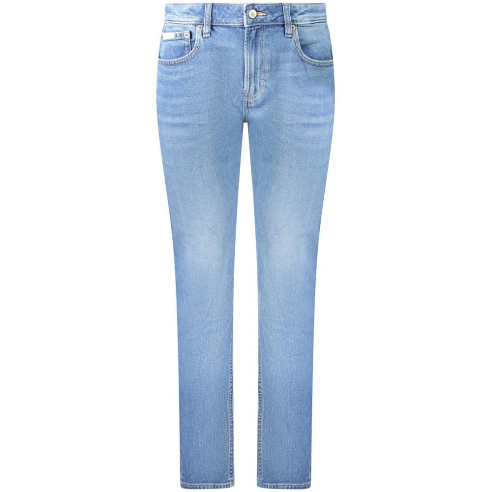 Jean Calvin Klein Blu en coton pour femme