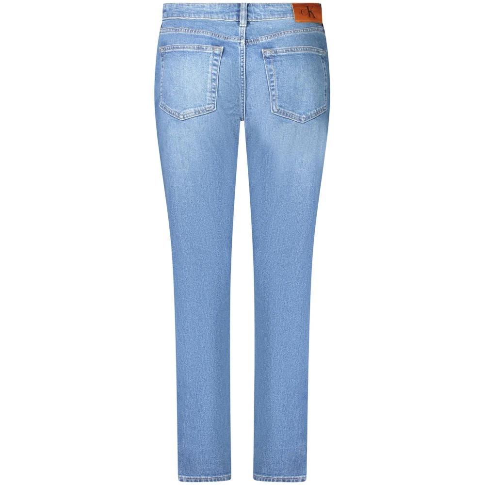 Jean Calvin Klein Blu en coton pour femme