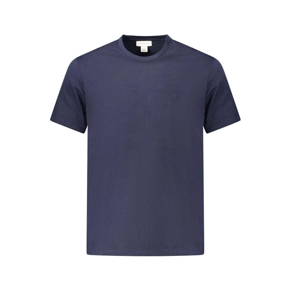 Calvin Klein Blue Cotton Men's T-Shirt Calvin Klein