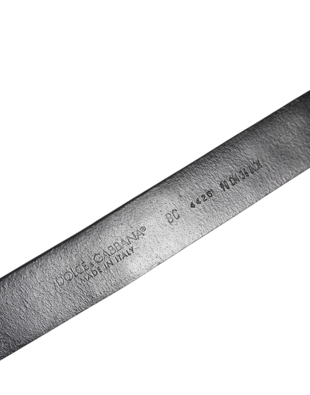 Dolce & Gabbana Black Studded Leather Metal Logo Buckle Belt by Dolce & Gabbana