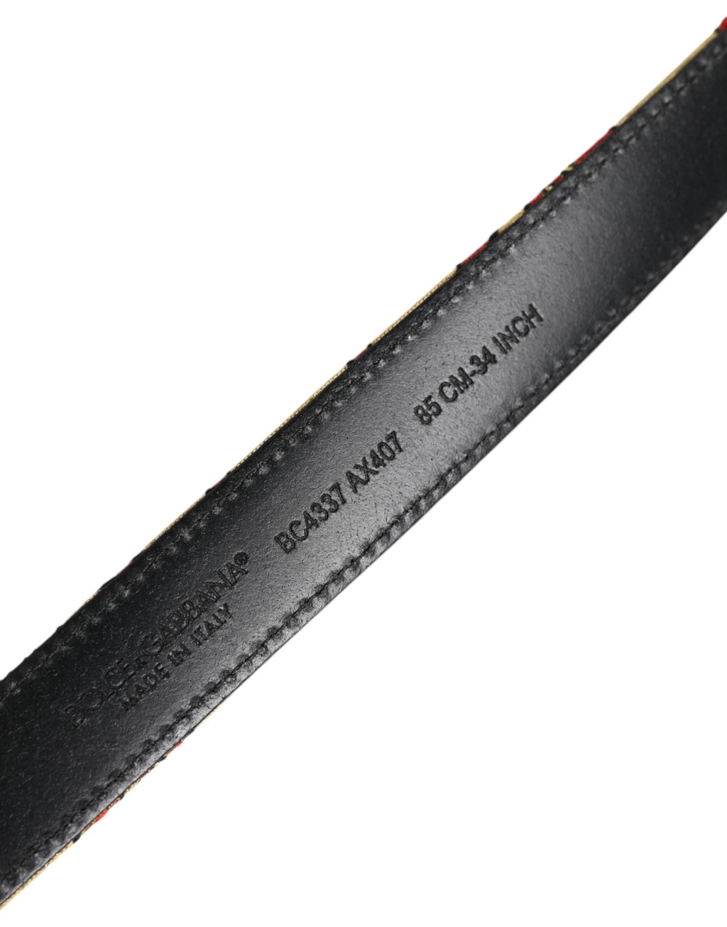 Dolce & Gabbana Gold Floral Jacquard Silver Metal Buckle Belt by Dolce & Gabbana