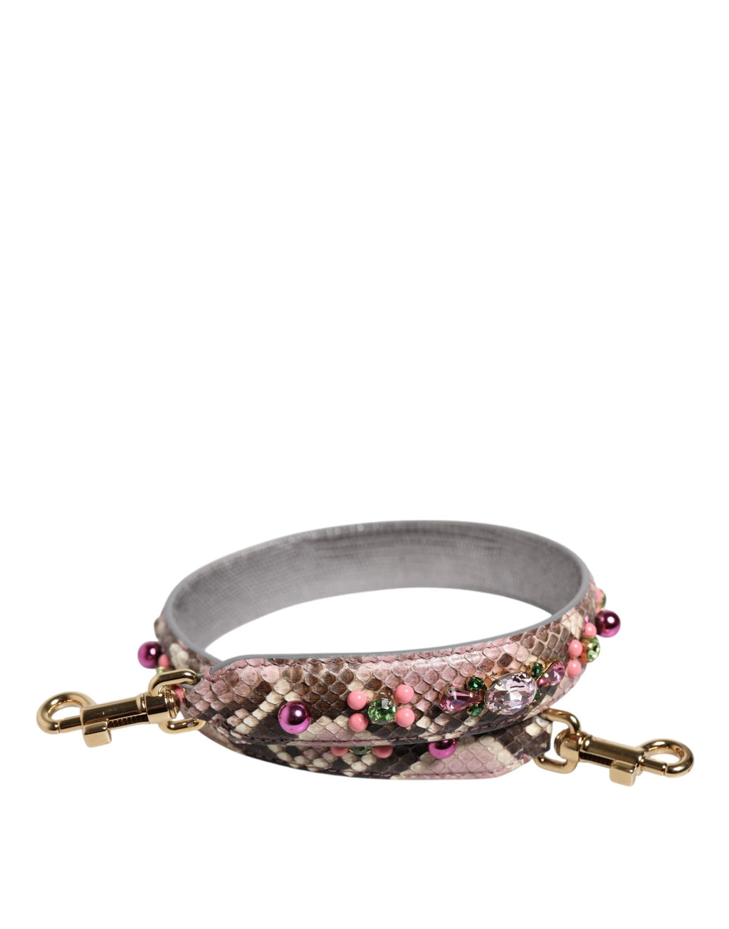 Dolce & Gabbana Multicolor Embellished Handbag Shoulder Strap by Dolce & Gabbana
