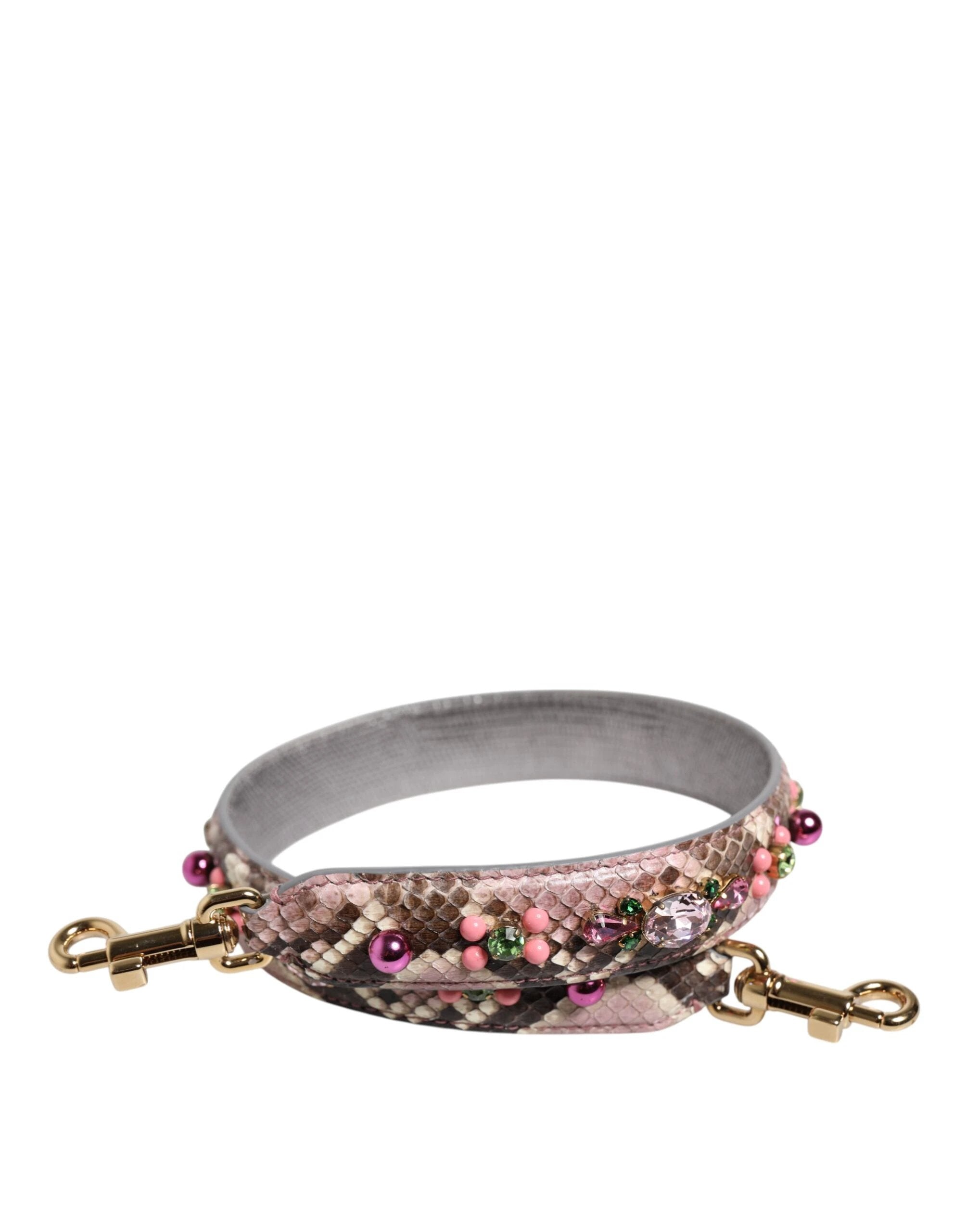 Dolce & Gabbana Multicolor Embellished Handbag Shoulder Strap by Dolce & Gabbana