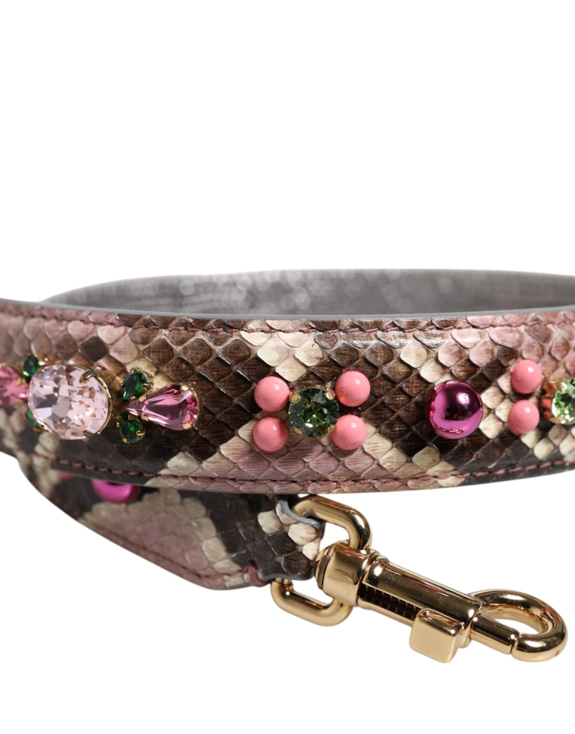 Dolce & Gabbana Multicolor Embellished Handbag Shoulder Strap by Dolce & Gabbana