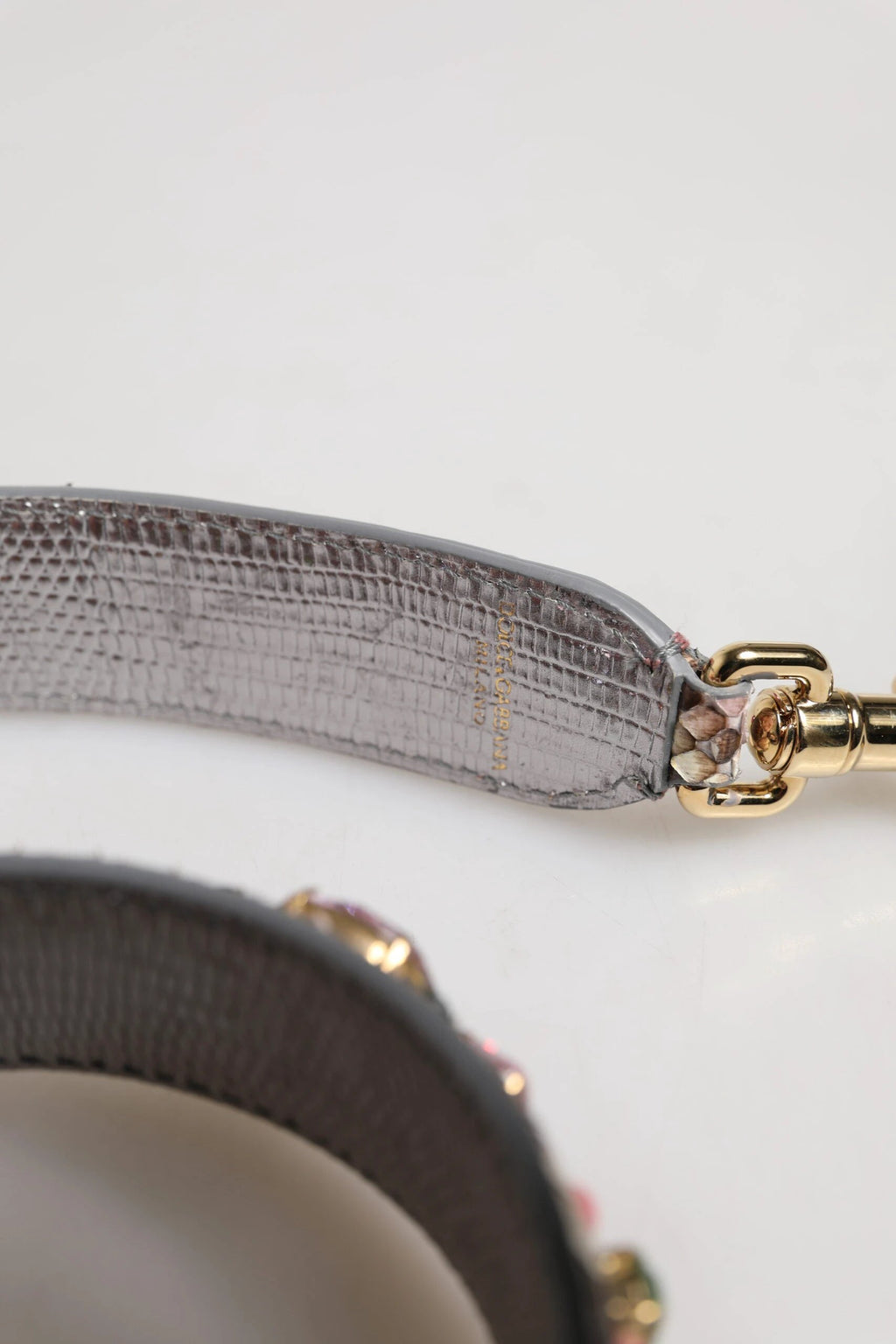 Dolce & Gabbana Multicolor Embellished Handbag Shoulder Strap by Dolce & Gabbana