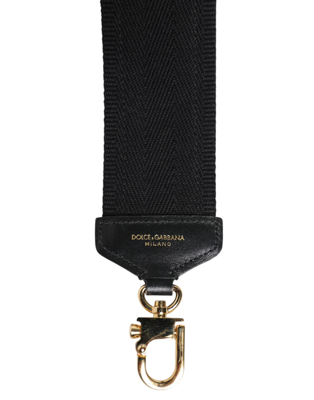 Dolce & Gabbana Black Cotton Printed Women Bag Accessory Shoulder Strap by Dolce & Gabbana