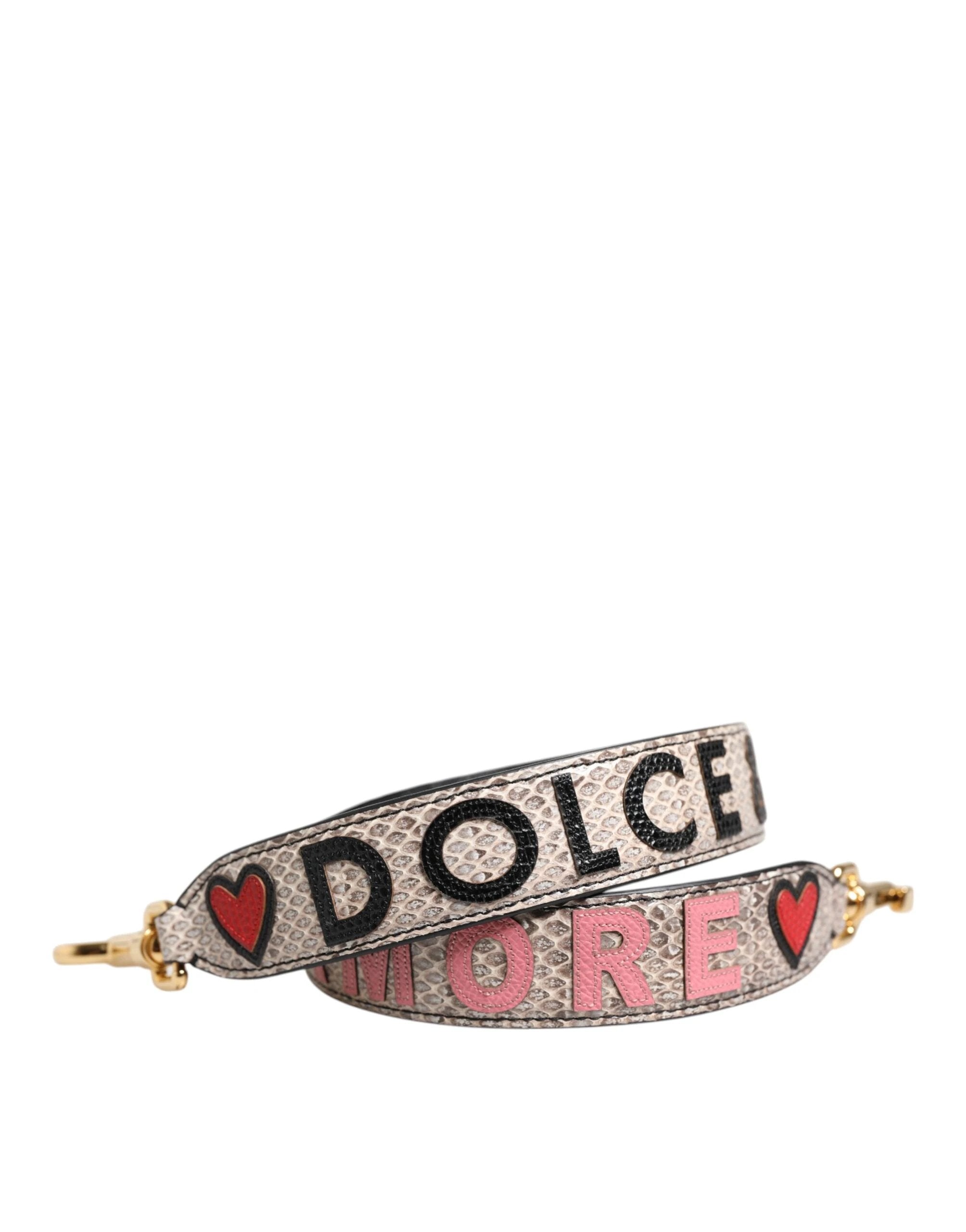 Dolce & Gabbana Multicolor DG AMORE Patch Bag Accessory Shoulder Strap by Dolce & Gabbana
