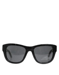 Dolce & Gabbana Black Leather Frame DG4177 Tinted Lens Sunglasses by Dolce & Gabbana