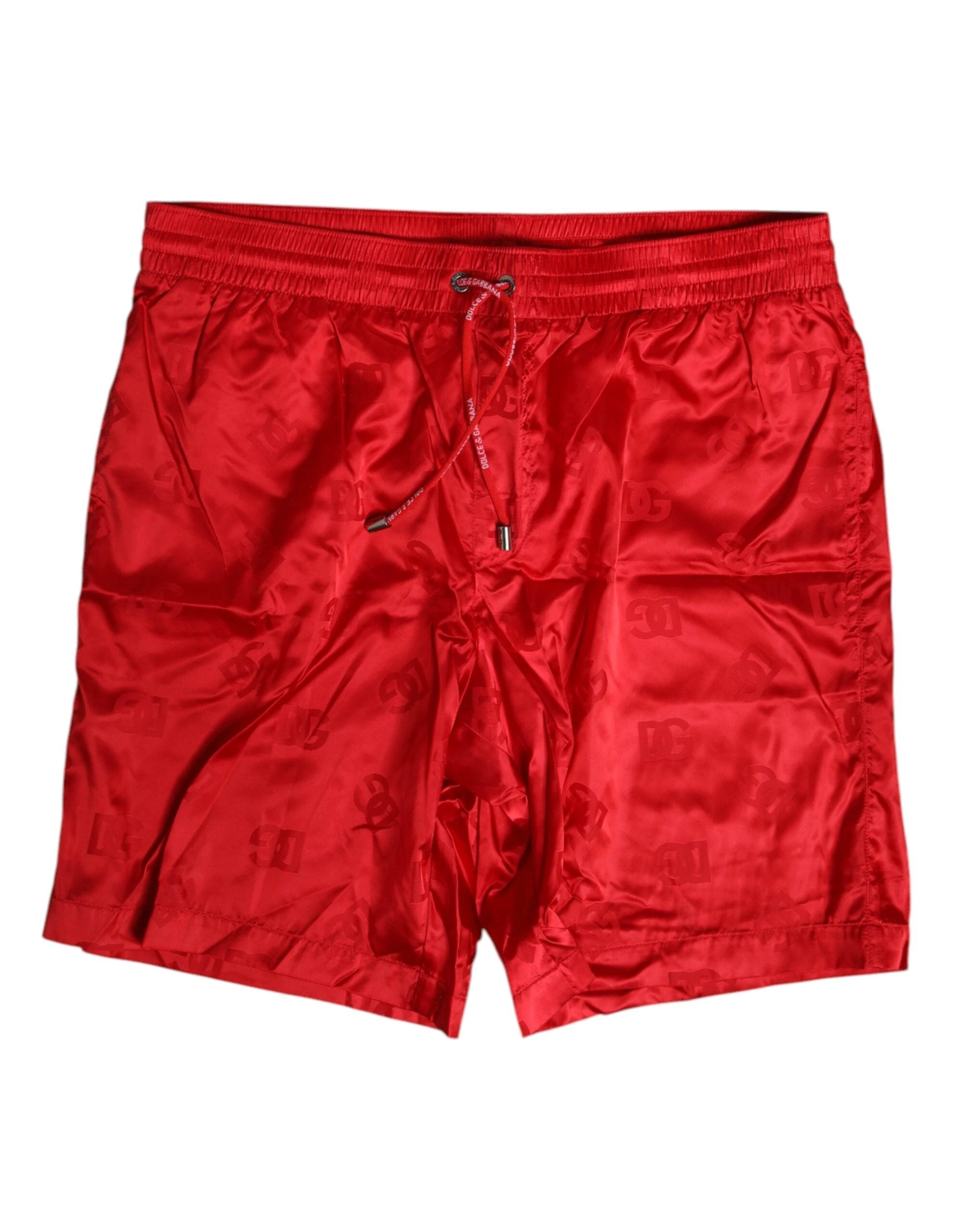 Dolce & Gabbana Red Nylon Drawstring Beachwear Shorts Swimwear by Dolce & Gabbana
