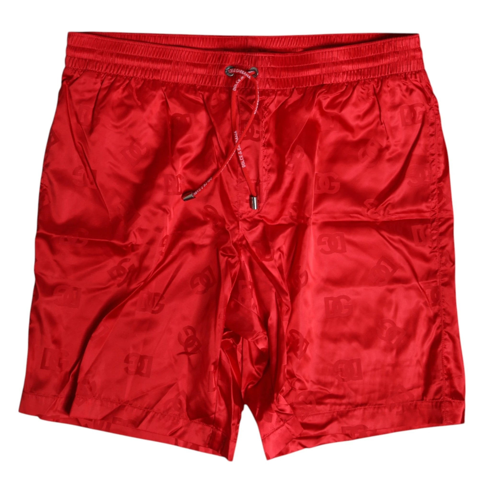 Dolce & Gabbana Red Nylon Drawstring Beachwear Shorts Swimwear by Dolce & Gabbana