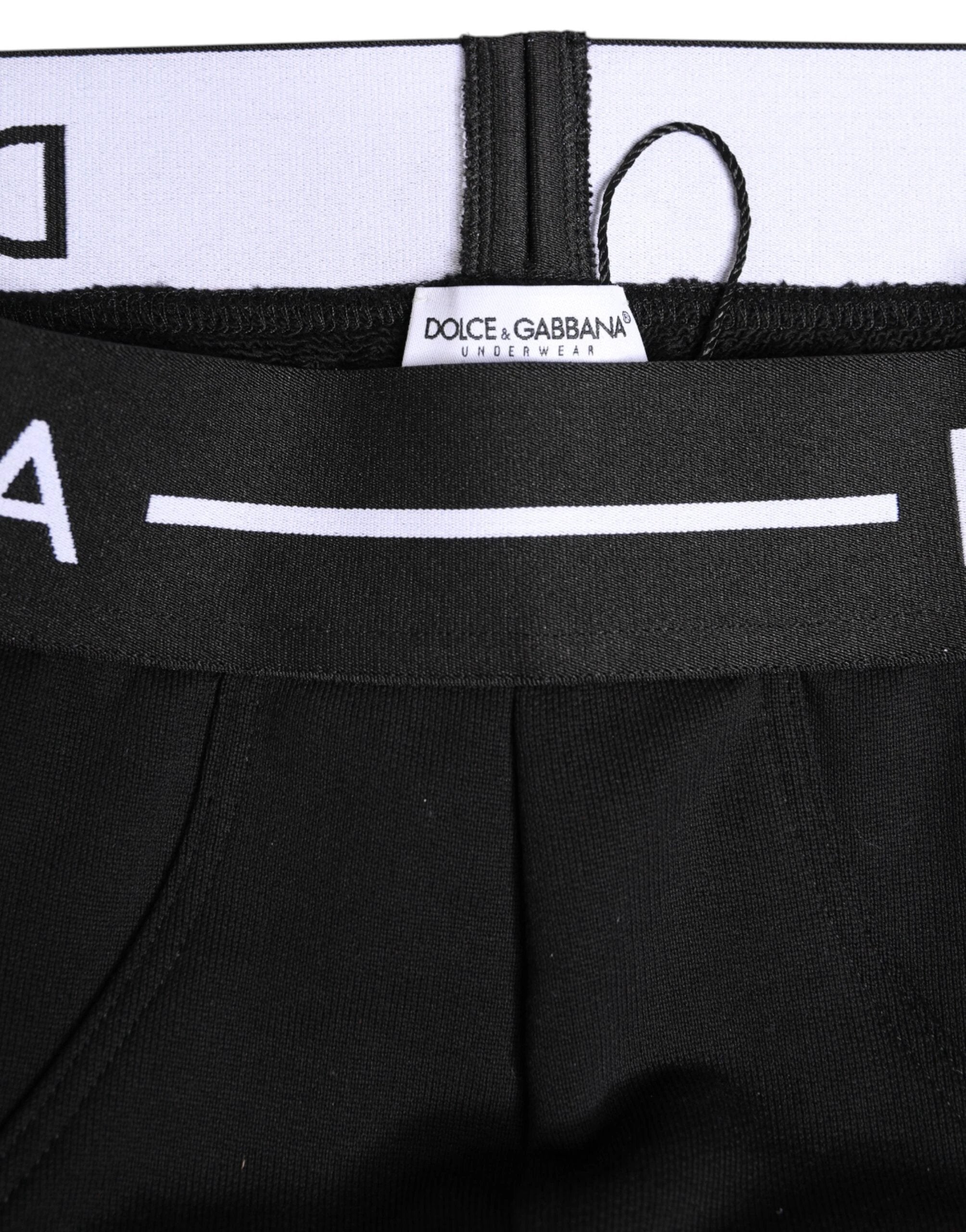 Dolce & Gabbana Black Cotton Stretch Regular Brief Underwear by Dolce & Gabbana