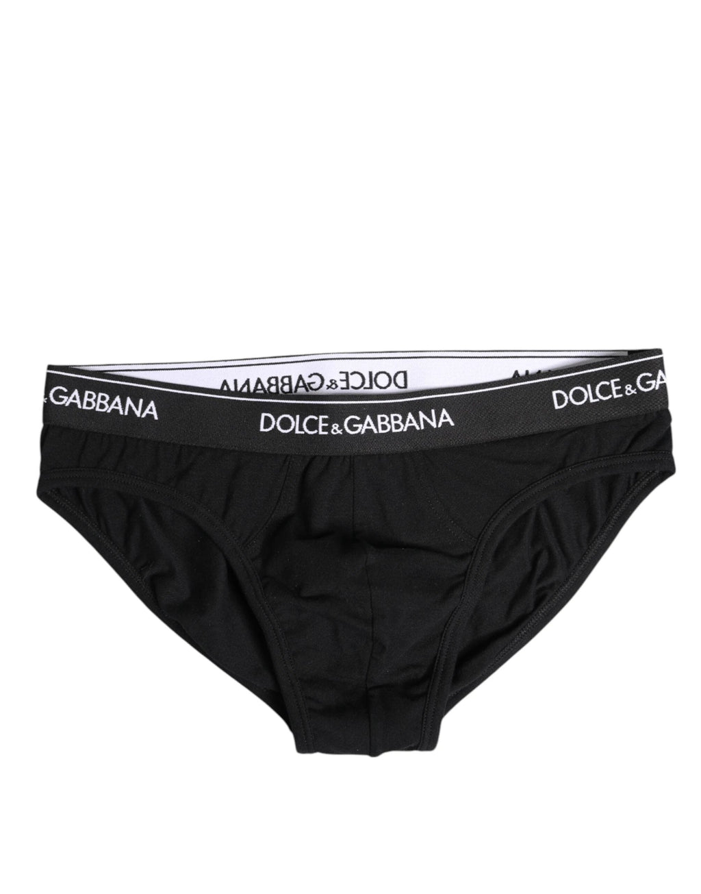 Dolce & Gabbana Black Cotton Stretch Regular Brief Underwear by Dolce & Gabbana