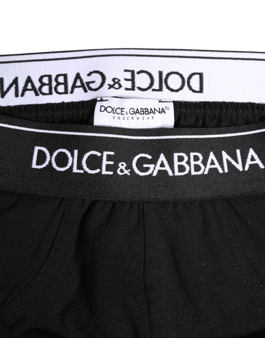 Dolce & Gabbana Black Cotton Stretch Regular Brief Underwear by Dolce & Gabbana