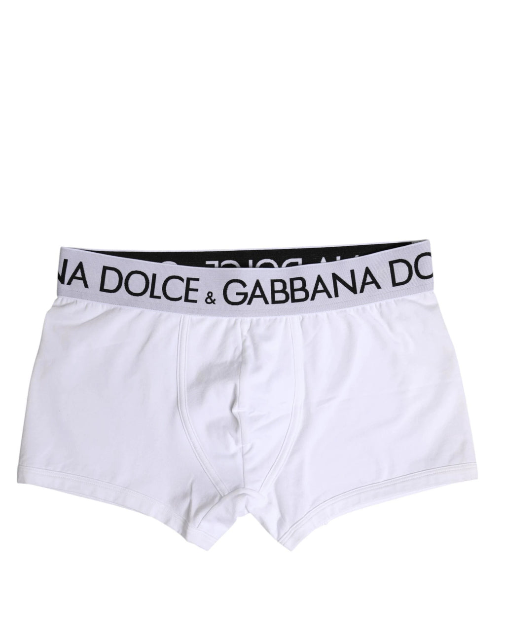 Dolce & Gabbana White Cotton Stretch Regular Boxer Underwear by Dolce & Gabbana