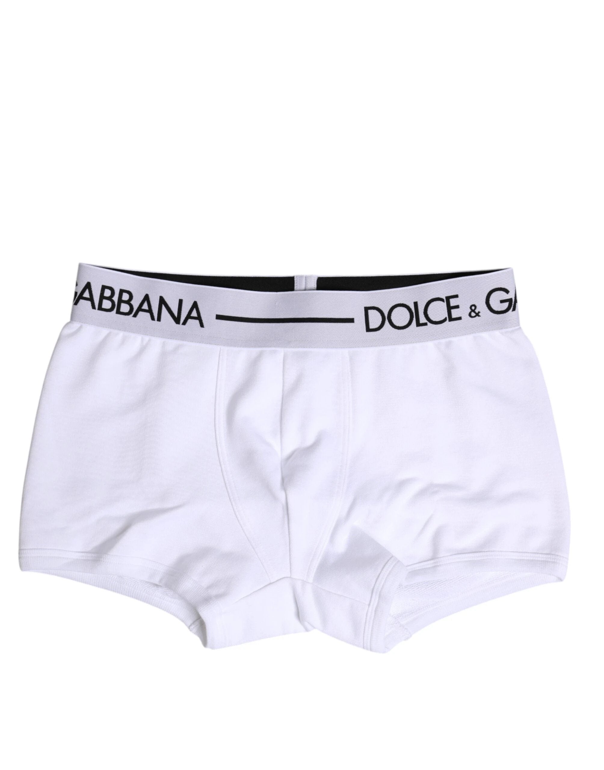 Dolce & Gabbana White Cotton Stretch Regular Boxer Underwear by Dolce & Gabbana