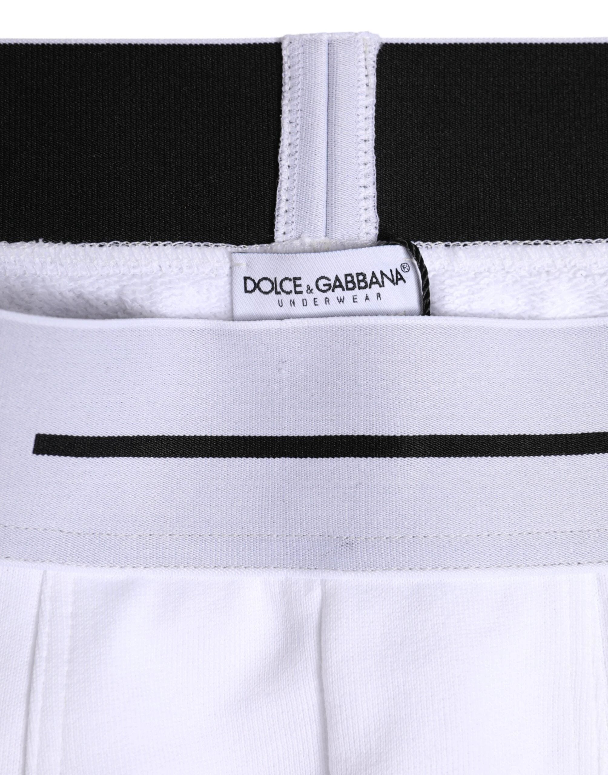 Dolce & Gabbana White Cotton Stretch Regular Boxer Underwear by Dolce & Gabbana