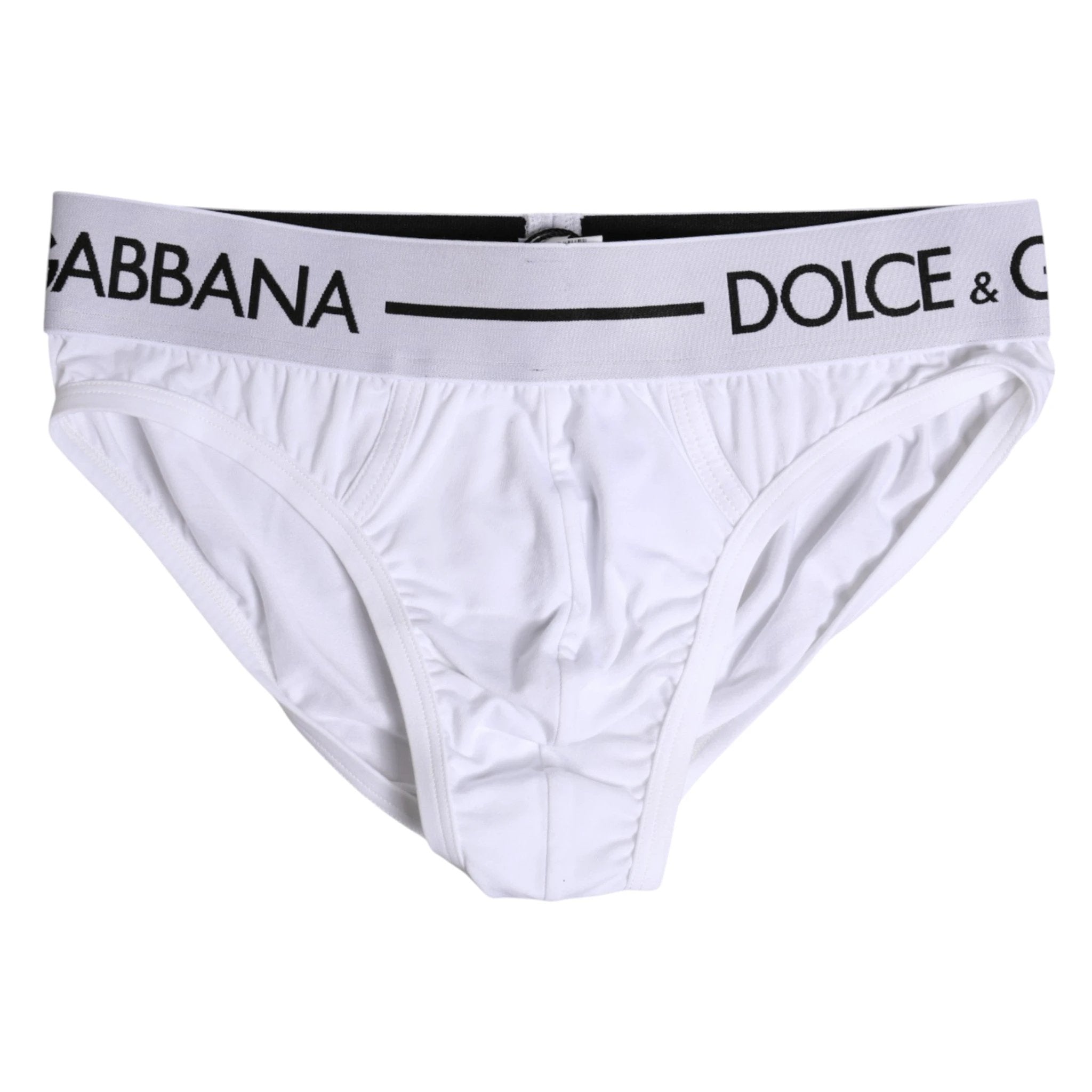 Dolce & Gabbana White Cotton Stretch Regular Brief Underwear by Dolce & Gabbana