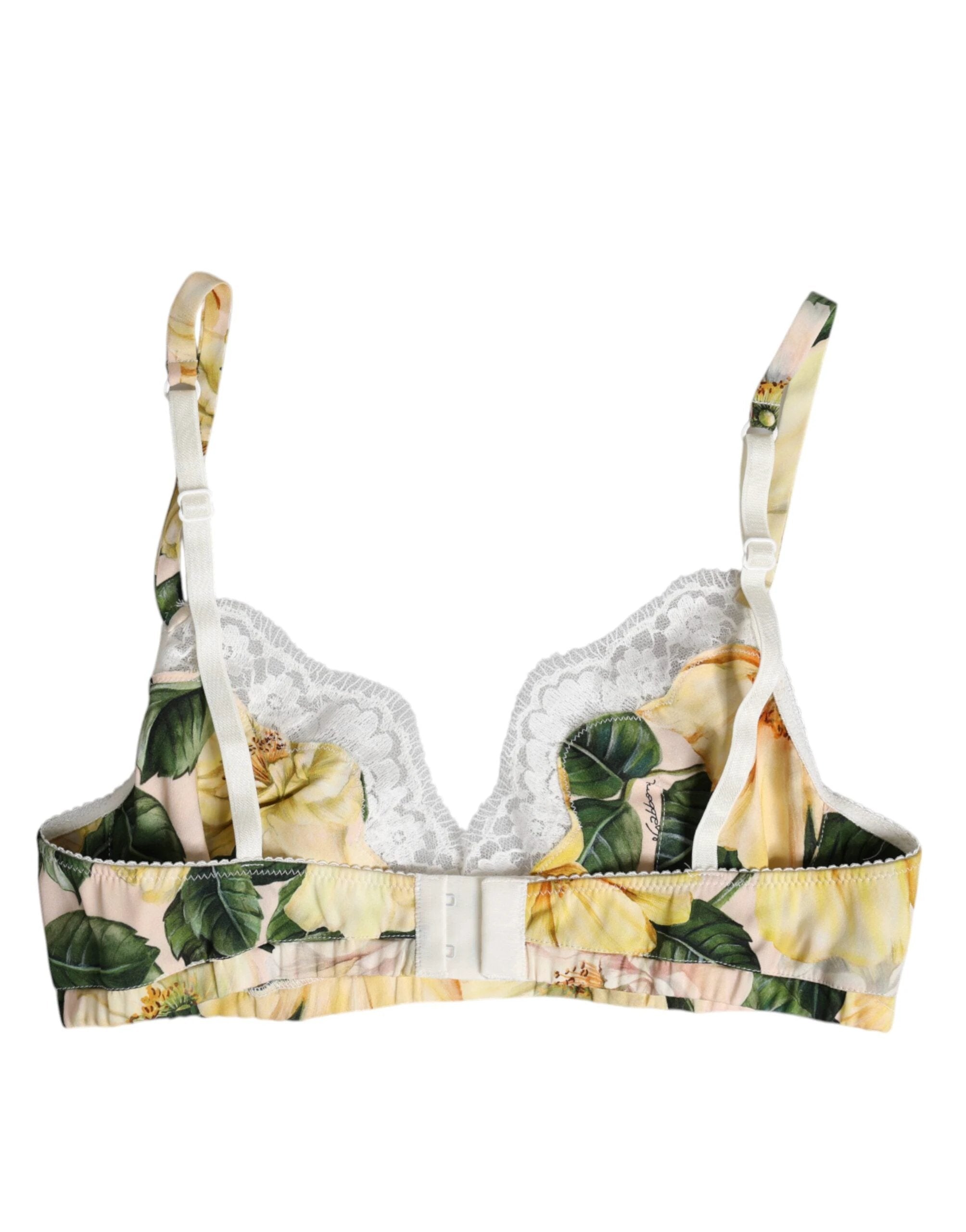 Dolce & Gabbana Multicolor Floral Print Non Wire Bra Underwear by Dolce & Gabbana