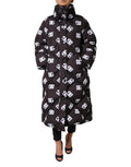 Dolce & Gabbana Black DG Mania Puffer Quilted Long Coat Jacket by Dolce & Gabbana