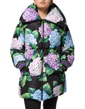 Dolce & Gabbana Multicolor Floral Print Puffer Quilted Jacket by Dolce & Gabbana