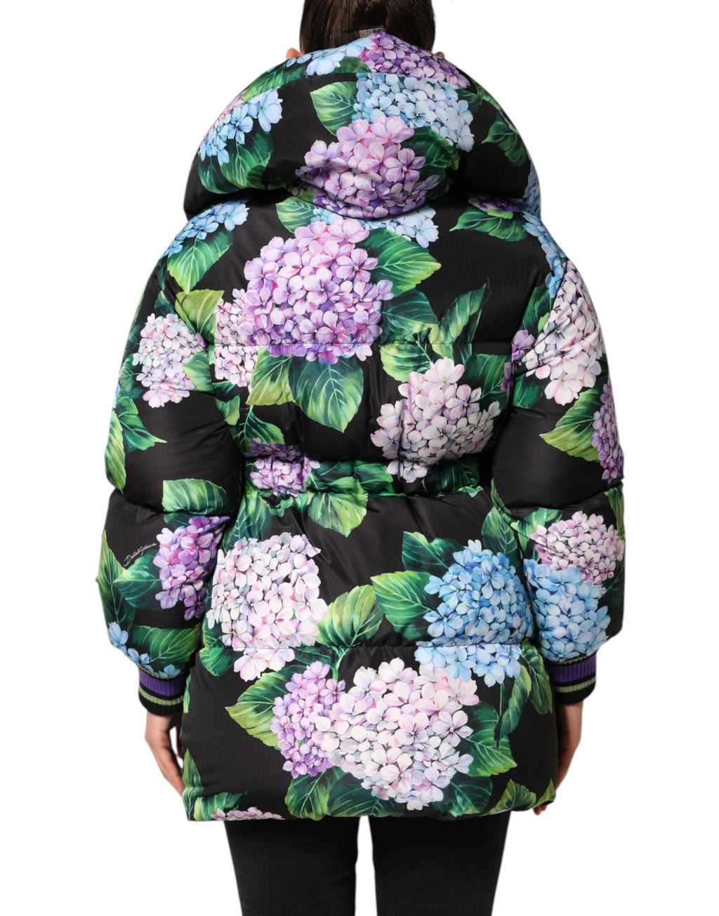 Dolce & Gabbana Multicolor Floral Print Puffer Quilted Jacket by Dolce & Gabbana