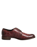 Dolce & Gabbana Burgundy Leather Lace Up Derby Dress Shoes by Dolce & Gabbana