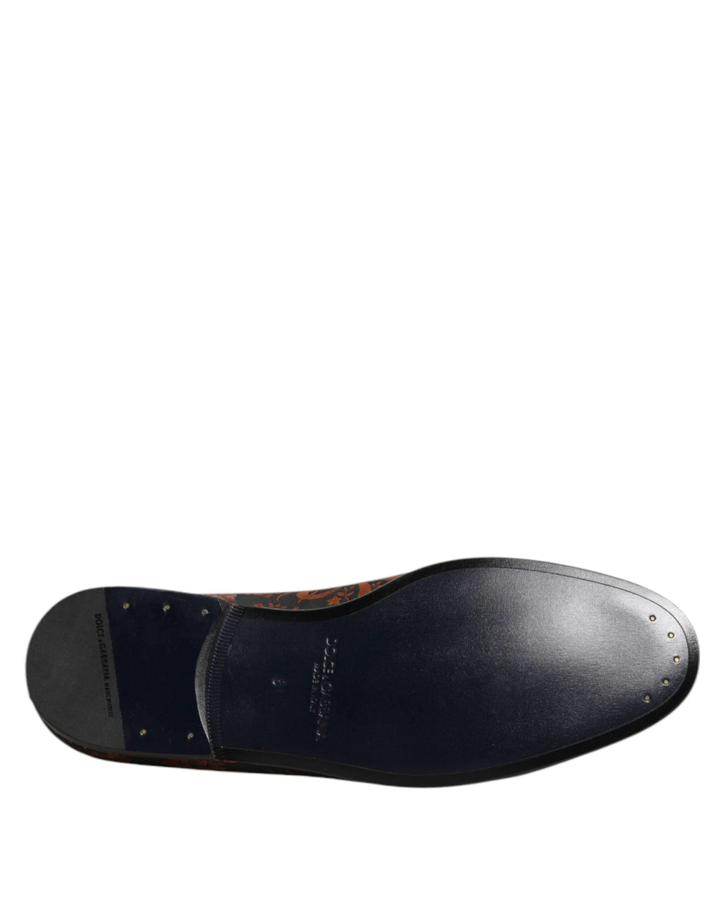 Dolce & Gabbana Black Jacquard Polyester Slip On Loafers Shoes by Dolce & Gabbana