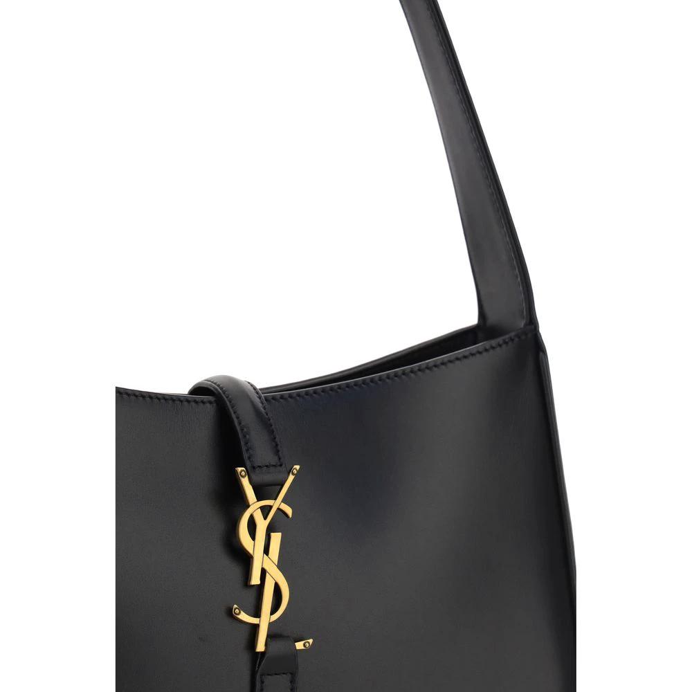 Saint Laurent Black Calf Leather Bos Taurus Handbag by Saint Laurent