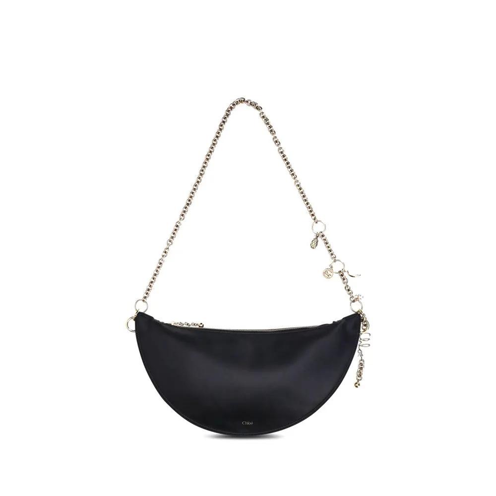 Sac bandoulière Chloé Bos Taurus en cuir de veau noir