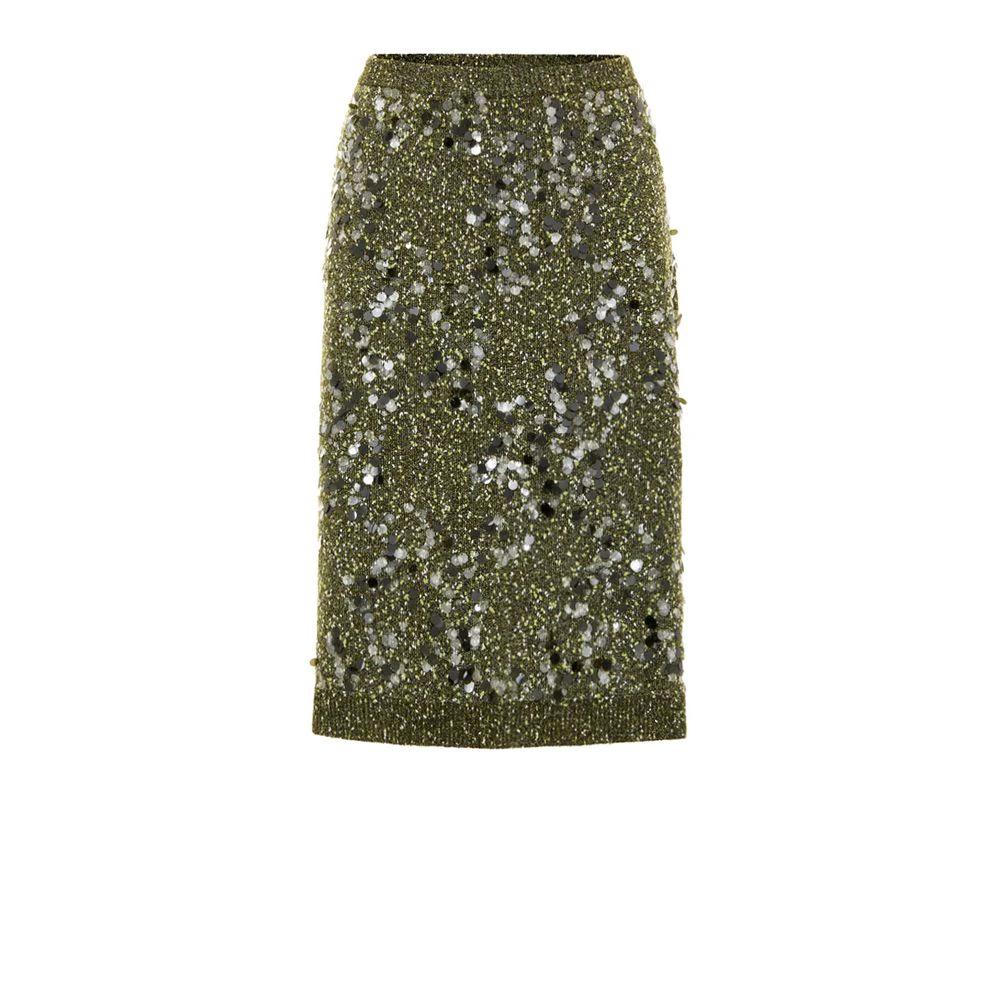 Gucci Green Viscose Mini Skirt by Gucci