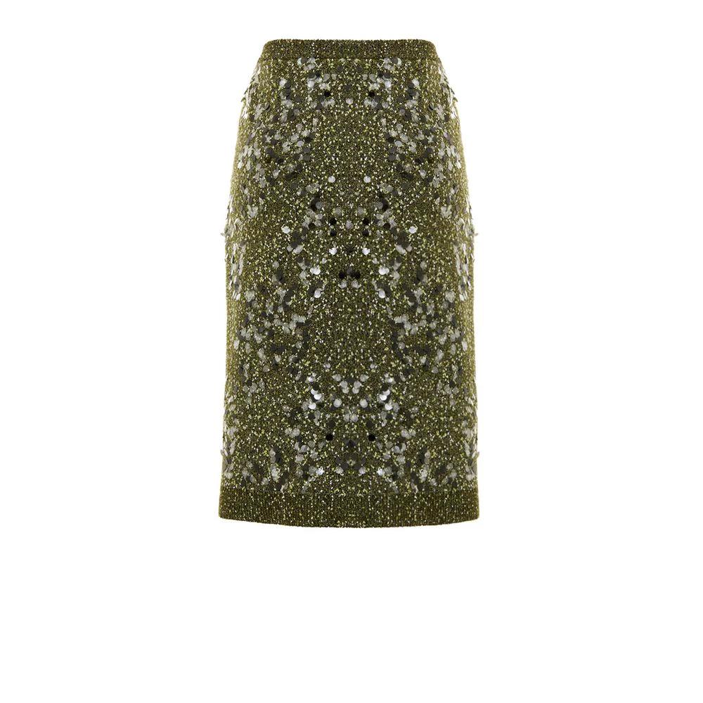 Gucci Green Viscose Mini Skirt by Gucci