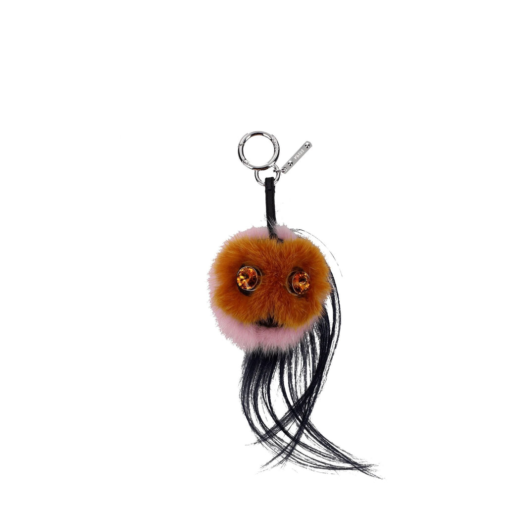 Fendi Brown Fur Keychain by Fendi