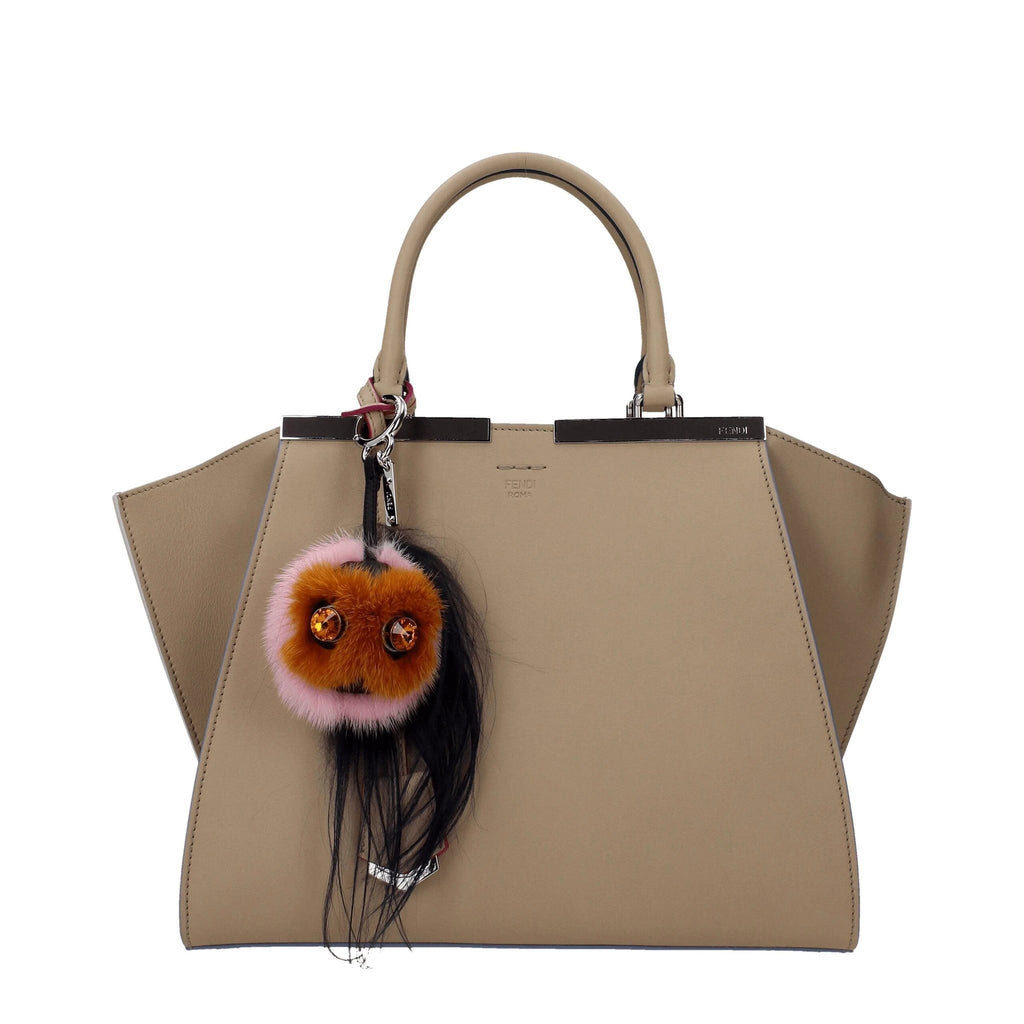 Fendi Brown Fur Keychain by Fendi