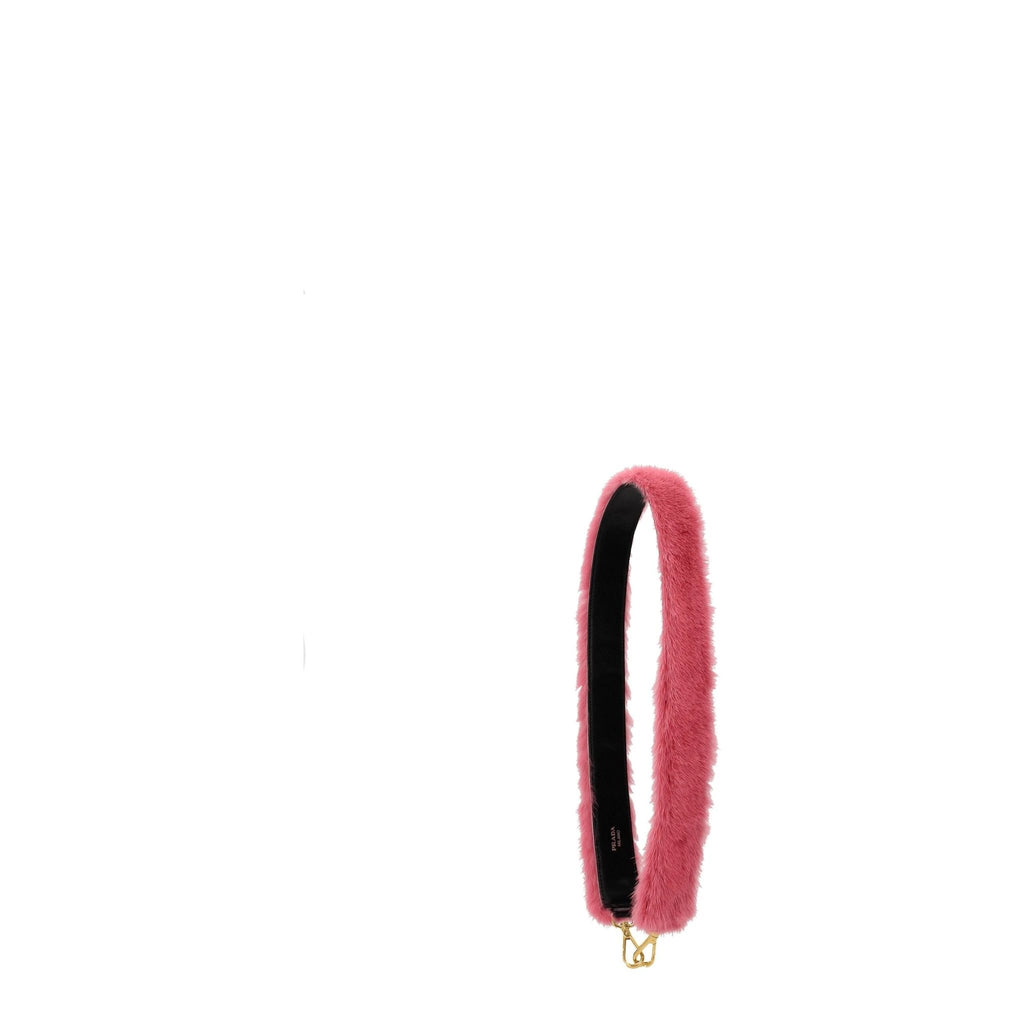Prada Pink Fur Shoulder Bag by Prada