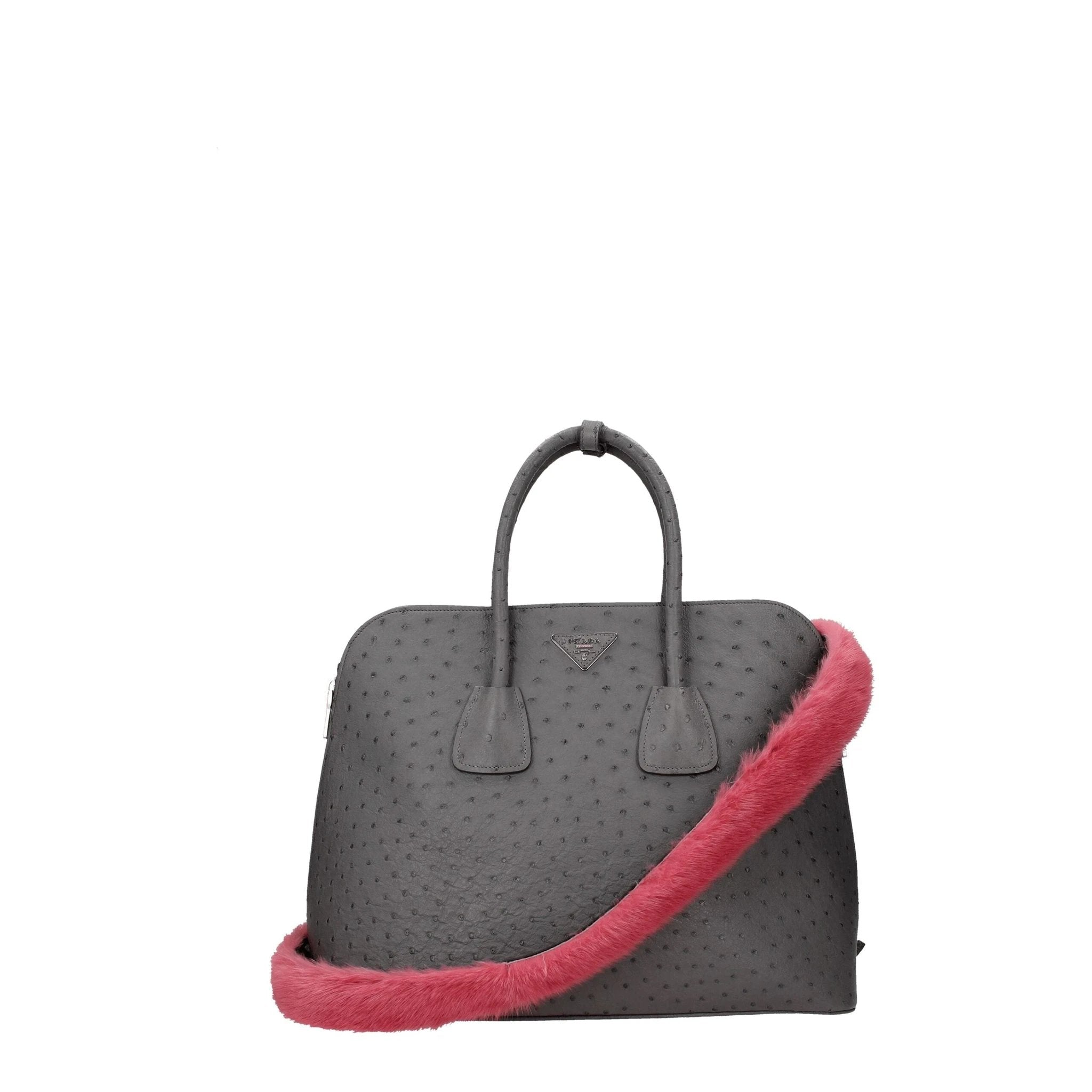 Prada Pink Fur Shoulder Bag by Prada