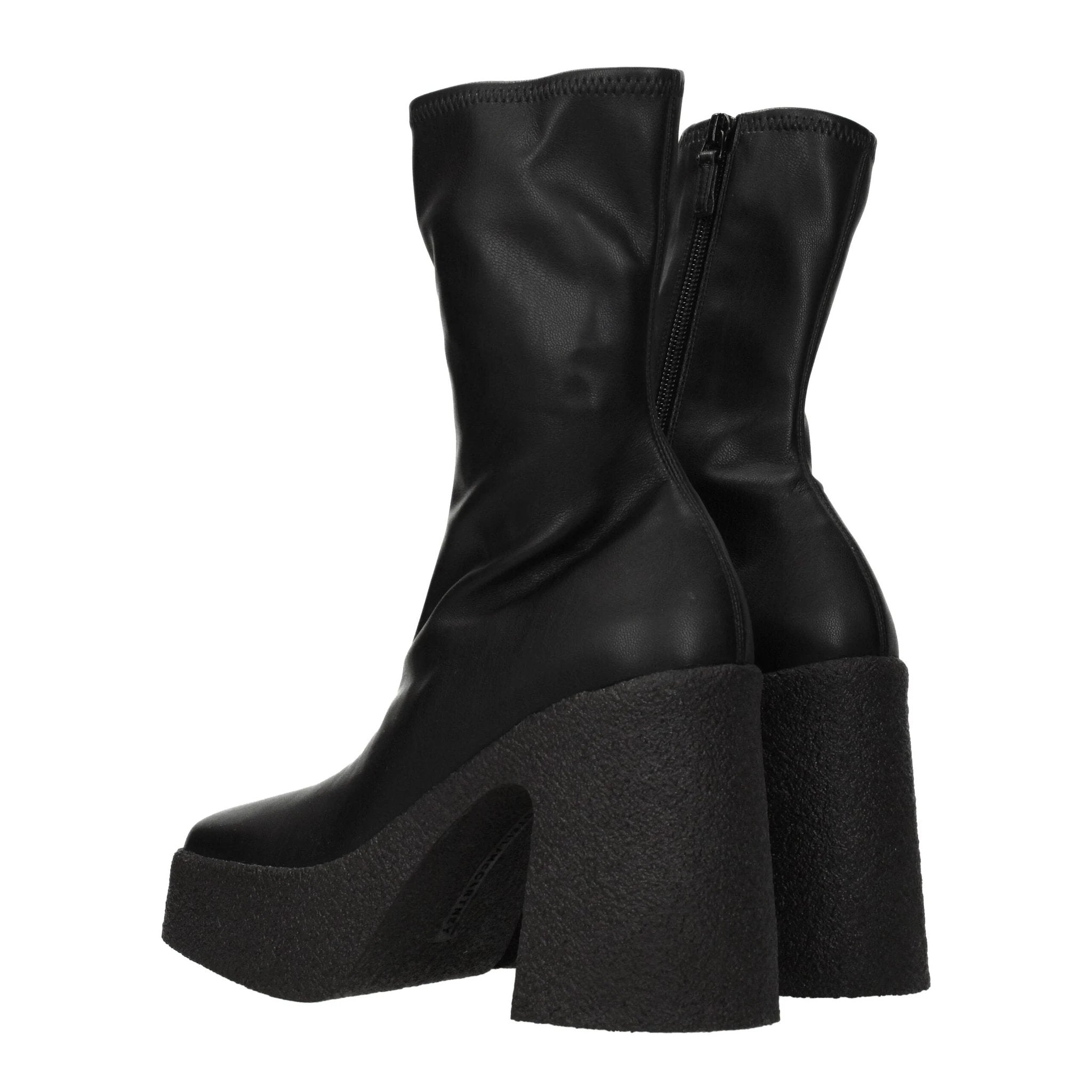 Stella McCartney Black Leather Ankle Boots by Stella McCartney